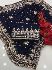 Conjunto de Salwar Kameez Sona Chandi Indio/Pakistaní para Mujer, Listo para Usar, Vestido Indio Punjabi Goota, Vestido Patiala para Fiesta - Product Image 5