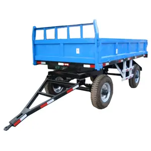 5 tons of sugarcane special two-axle custom high hurdle agricultural trailer