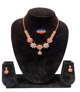 AD437 Conjunto de joyería clásica elegante Collar y pendientes elegantes para bodas Fiestas Eventos tradicionales para regalos - Product Image 1