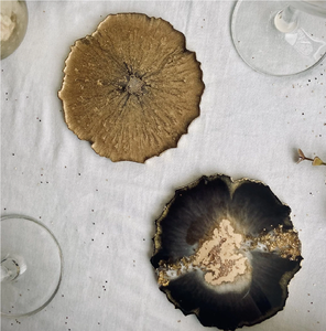 Artisanat écologique, sous-verres et tapis réutilisables faits à la main, personnalisables, pour des intérieurs artistiques durables - Product Image 1