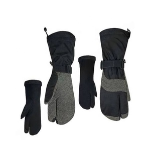 ถุงมือสามนิ้วงานความปลอดภัยในฤดูหนาวงานก่อสร้างหนักทํางานมืออุ่นถุงมือหนังจากปากีสถาน - Product Image 3