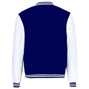 Chaqueta Varsity Casual de Invierno para Hombre, Corte Regular, Resistente al Viento, con Cuello Alto y Diseño Personalizado con Logotipo, Tendencia 2026 - Product Image 3