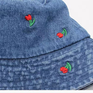 Chapeau seau blanc personnalisé à motif imprimé partout Chapeau seau personnalisé uni réversible sublimé - Product Image 6