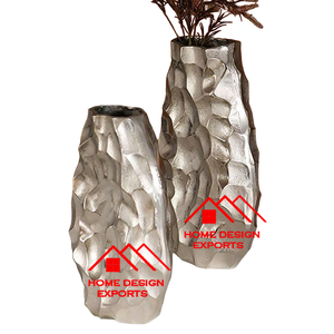 Vente chaude double ton noir et or Vase à fleurs Vaisselle de qualité supérieure Vase à fleurs Hôtel Ware utilisation aluminium coulé personnalisé - Product Image 5