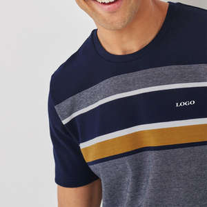 2025 hommes Gym T-Shirt manches courtes impression couleur personnalisée T-Shirt Slim Fit entraînement T-Shirt hauts imprimé Polyester/coton matériel - Product Image 4