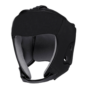 Protector de Cabeza de Boxeo de Cuero Vacuno Genuino de Calidad OEM con Logotipo Personalizado para Taekwondo, MMA, Karate y Boxeo - Product Image 1