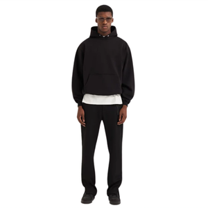 เสื้อฮู้ดผู้ชายทรงโอเวอร์ไซส์ แขนเสื้อแบบดรอปโชว์เดอร์ สำหรับฤดูหนาว สวมใส่สบาย สไตล์สตรีทแวร์ พร้อมพิมพ์ลายตามสั่ง มีกระเป๋า - Product Image 1