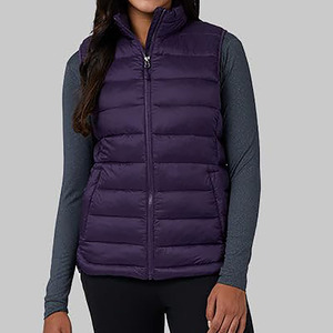 Transpirable Bubble Puffer chaleco deportes invierno al aire libre sin mangas calidad única Puffer chaleco para mujer - Product Image 4