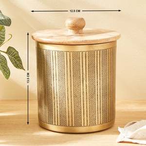 Hot Selling Wedding Decorative Metal Gold Plated Frame <b>Round</b> Dry Fruit Candy <b>Box</b> with Lid Dried Fruit Snack Serving Storage - Product Image 3
