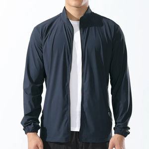 Abrigo reflectante transpirable con logotipo personalizado para correr en el gimnasio, chaqueta para correr con soporte para primavera y verano, secado rápido, elasticidad fina para exteriores - Product Image 1