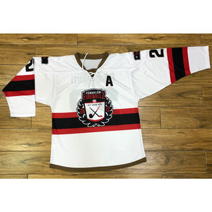 Jersey de hockey sobre hielo para jóvenes de alta calidad Nuevo diseño con servicio OEM liso y multilínea disponible - Product Image 4