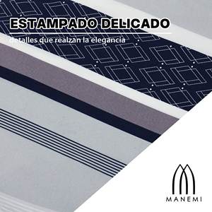 Juego de Funda Nórdica Moderna a Rayas con Cierre de Cremallera, 100% Poliéster Tejido, con Funda de Almohada para Uso Doméstico, Suave, Transpirable y Cómodo para Dormir - Product Image 5