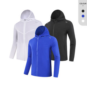 Chaquetas Deportivas Cortavientos con Capucha para Correr al Aire Libre, Finas, de Verano, Personalizadas al por Mayor para Hombre - Product Image 5