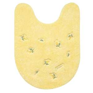 Yorisou 80 X 60 cm Bright Yellow <b>Bath</b> <b>Mat</b> Sweet Mimosa Floral Pattern Water Absorbent & Anti-Slip Features <b>Long</b> Toilet <b>Mat</b> - Product Image 1