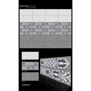 Foshan 300x600mm 30x60cm 12x24 Porcelaine Émaillée De Luxe Bleu Méduse Finition Miroir Carreaux Muraux En Céramique pour Hôtel Villa Décor - Product Image 4