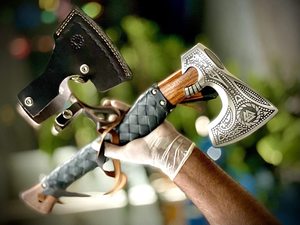 Wholesale Customized Bulk Orders OEM ODM Service Hot Selling Industrial Damascus Steel Blade Tomahawk Head <b>Camping</b> Hatchet <b>Axe</b> - Product Image 2