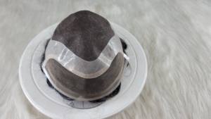 Mono Front Lace Toupee 100% Cheveux Humains Système de Remplacement de Cheveux Durable Non Chirurgical pour Hommes Mono Perruque - Product Image 2