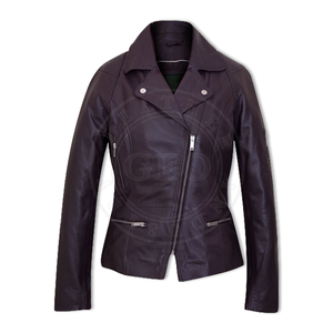 Femmes Chaud Zipper Vestes En Cuir De Mode - Product Image 1