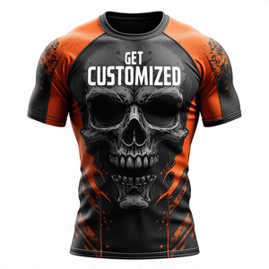 Protector de erupción personalizado para luchadores activos con compresión ligera que absorbe el sudor 100% poliéster Kimono De Jiu Jitsu - Product Image 4