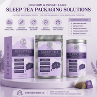 Thé pour le sommeil en marque privée avec valériane et camomille, sachets de thé aux herbes pour la relaxation