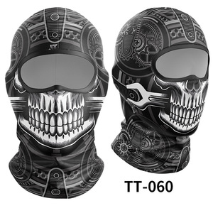 Balaclava en soie noire et blanche personnalisée, masque de ski tendance, masque intégral pour les voyages, impression numérique, style d'image - Product Image 5