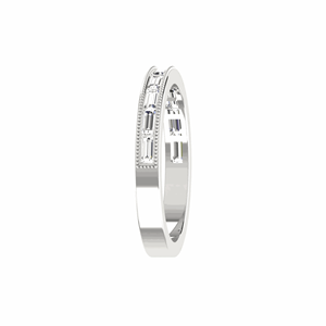Anillo de Media Eternidad con Diamantes en Corte Baguette para Mujer - Product Image 1