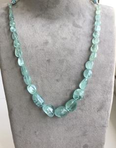 Perles de pierre naturelle Aquamarine brute pour la fabrication de bijoux fins - Product Image 5