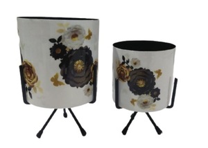 Jardinière en métal à fleurs avec support trépied, pot de plante décoratif pour la maison, le bureau, l'hôtel, le salon - Product Image 5