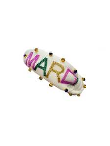 สายรัดผม HO-Ho สำหรับวันคริสต์มาสสุดหรูเครื่องประดับที่คาดผมลูกปัดทำมือน่ารักวัสดุพลอยเทียมดูดีดีไซน์ใหม่หรูหรา - Product Image 4