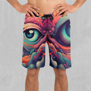 Short d'été sur mesure pour hommes de 5 pouces, respirant 100% polyester, style décontracté avec impression par sublimation à motif solide OEM - Product Image 1