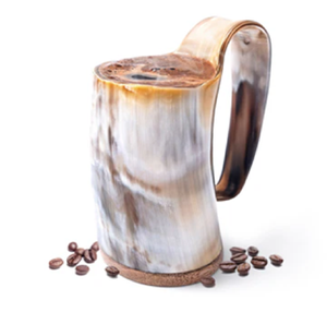 Genuino hecho a mano Buffalo Horn Stein para encanto rústico y estilo Lager Mug Buffalo Norse Drinking Viking Horn Mug al por mayor - Product Image 4