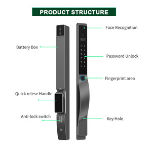 Thiết kế hiện đại an ninh ứng dụng thẻ tiên tiến điện tử nhà nhôm nhiệt phá vỡ biệt thự thông minh ngoài trời không thấm nước khóa - Product Image 5