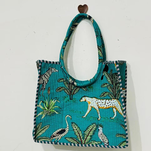 Women's Quilted Cotton <b>Tote</b> <b>Bag</b> Open <b>Summer</b> Portable Fashion Accessory Solid Color Pattern Shoulder Strap Travel Daily Use - Product Image 1