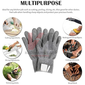 Guantes de Trabajo de Cuero Vacuno Resistentes y Duraderos, Guantes Profesionales para Conductor, Conducción de Camiones, Trabajo en Almacenes, Jardinería - Product Image 4