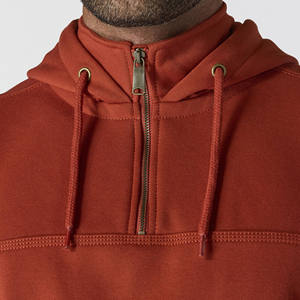 Vente en gros sweat à capuche surdimensionné uni noir pour hommes sweat-shirt avec impression personnalisée logo graphique broderie 3D vêtements de sport pullover - Product Image 3