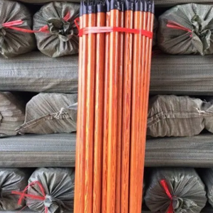 Palo de madera de eucalipto natural, juego de escoba y recogedor - Product Image 5