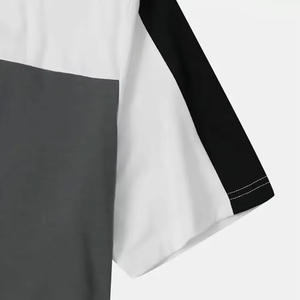 T-shirt en coton 100% pour homme, coupe ample, tissu confortable, logo personnalisé imprimé, streetwear. - Product Image 4