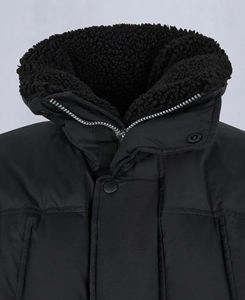 Chaqueta acolchada con botones y doble botonadura para hombre de la mejor calidad, ropa de invierno para exteriores, cuello redondo, transpirable, impermeable, de lana - Product Image 4