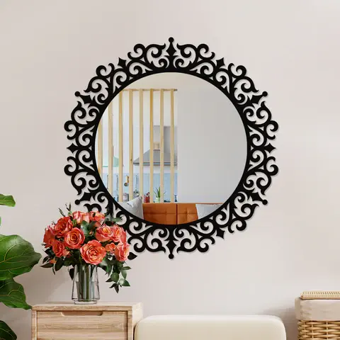 Cadre de haute qualité miroir mural suspendu maquillage dressing grand miroir debout design luxueux pour les filles