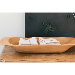 Plateau en bois affichage pâte articles décoratifs 19.3 pouces décoratif bol à pâte en bois plateau pour décoration intérieure Table - Product Image 4