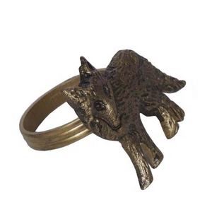 Anneau de serviette en métal renard fait à la main pour mariage hôtel TABLE à manger anneau de serviette décoratif - Product Image 2