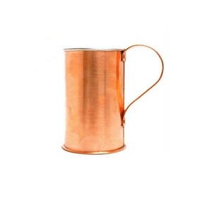 Mug en cuivre de qualité supérieure, citron vert et menthe, design fabuleux, forme ronde, mug Moscow Mule pour utilisation en cuisine - Product Image 6