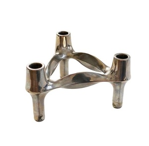 Ensemble le plus vendu de 2 bougeoirs de pilier d'or pour la décoration à la maison et le support de décoration de table de mariage pour la décoration de Noël - Product Image 2