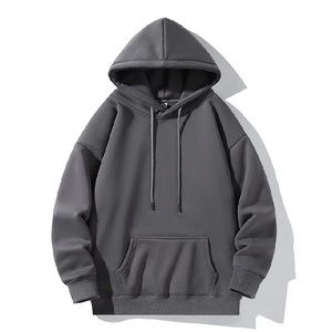 Haute qualité hommes 500 GSM surdimensionné pull à capuche avec goutte épaule poids lourd pour l'hiver numérique pour bouffée impression solide - Product Image 3