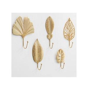 Set of 2 Different Sizes <b>Wall</b> <b>Hook</b> Antique Design Metal <b>Gold</b> Color <b>Wall</b> <b>Hook</b> for Towel Coat Hanger at Best Price - Product Image 6