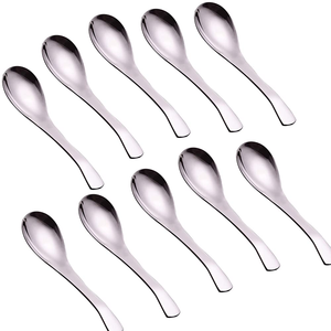 Cuillère à soupe en acier miroir ensemble de couverts cuillère à soupe ensemble de couverts meilleur prix cuillère à soupe en acier de bonne qualité en gros - Product Image 5