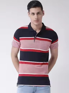 เสื้อโปโลผ้าฝ้ายถักมีซิปสำหรับผู้ชายเสื้อเชิ๊ตแบบลำลองสำหรับธุรกิจระบายอากาศได้ดีไม่ยับออกแบบโลโก้ได้ตามต้องการ - Product Image 3