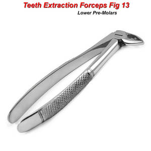 Pinces dentaires certifiées CE pour l'extraction des dents inférieures Outil de retrait manuel Fig 13 - Product Image 4