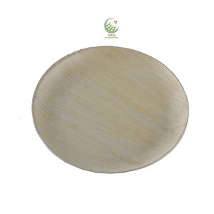 Assiettes jetables biodégradables en feuille de palmier d'approvisionnement d'usine pour la fête et le mariage but de servir des aliments - Product Image 1