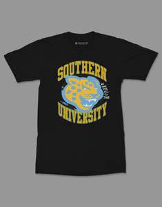 Camiseta de Algodón 100% Ecológica de la Universidad Southern SU, Personalizable con el Logotipo de la Universidad, Ropa Unisex para el Campus, OEM, HBCU - Product Image 1